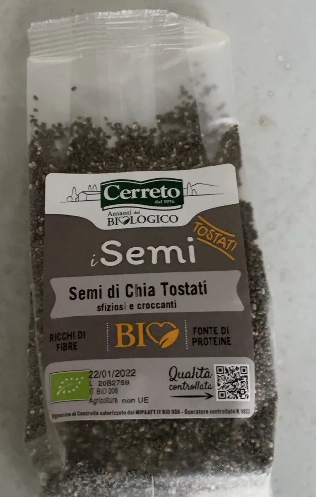 Semi chia tostati