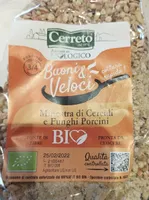 Minestra di cereali e funghi porcini