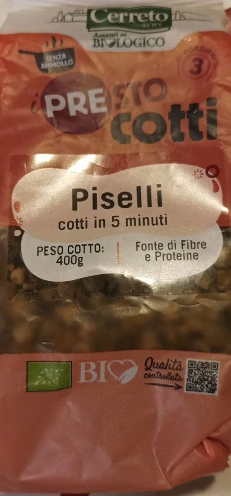 Presto cotti piselli