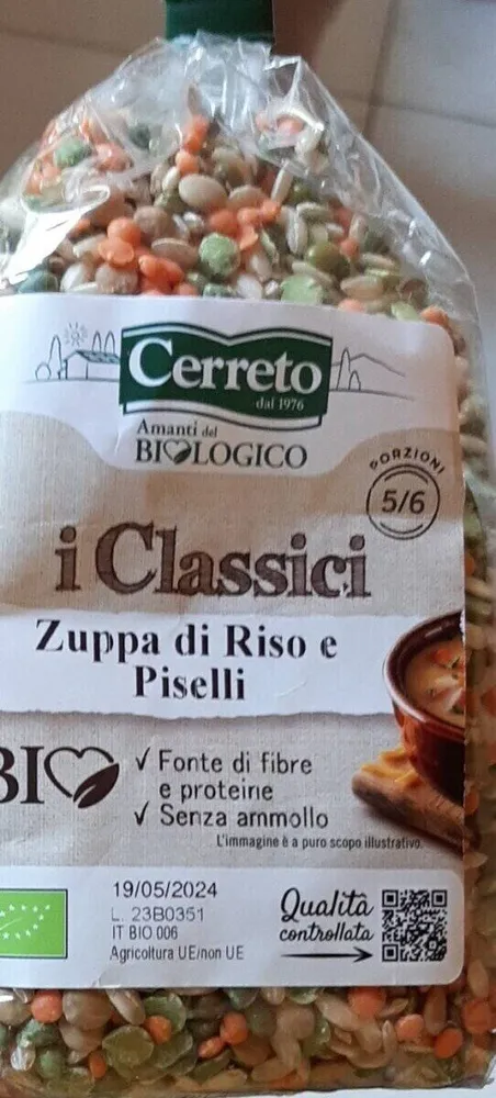 Zuppa di Riso e Piselli