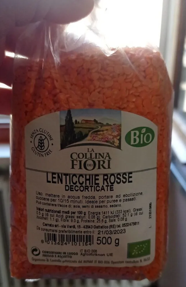 Lenticchie rosse decorticate