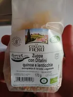 Zuppa con ditalini quinoa e lenticchie