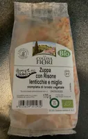 Zuppa con risone lenticchie e miglio