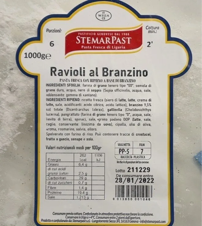 Ravioli al Branzino