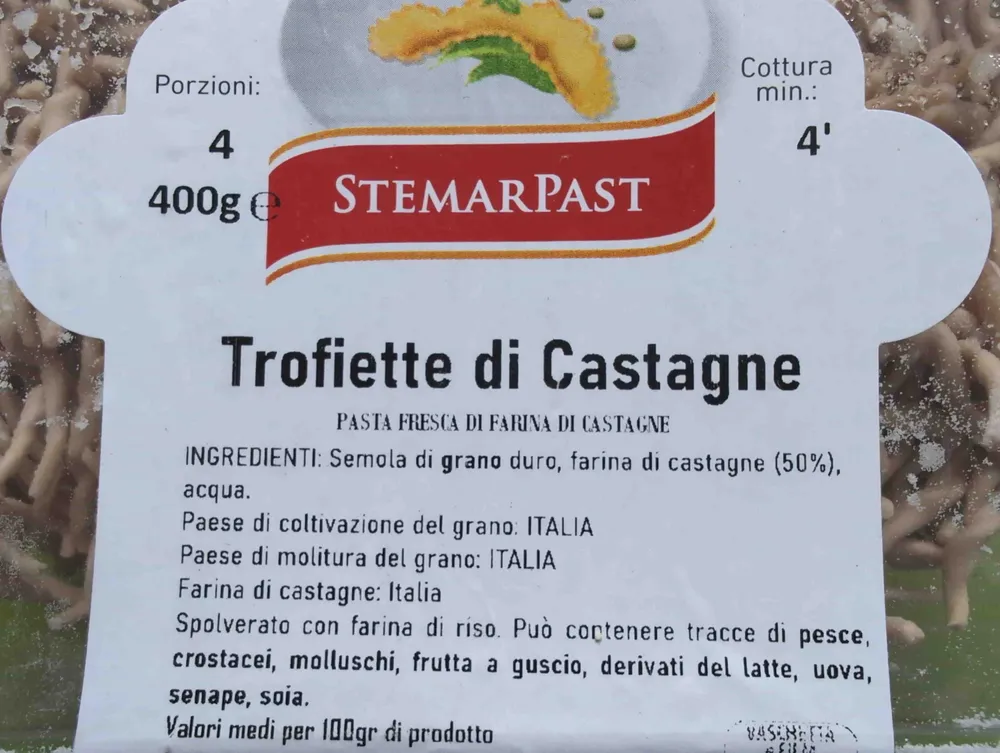 Trofiette di Castagne