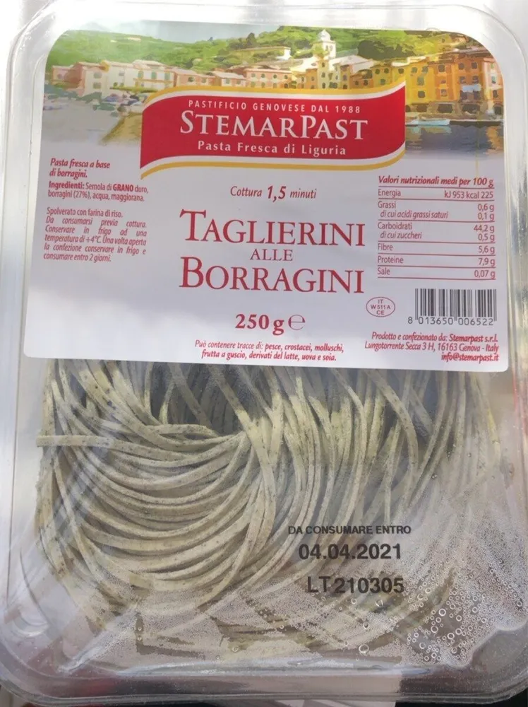 Taglierini alle borragini
