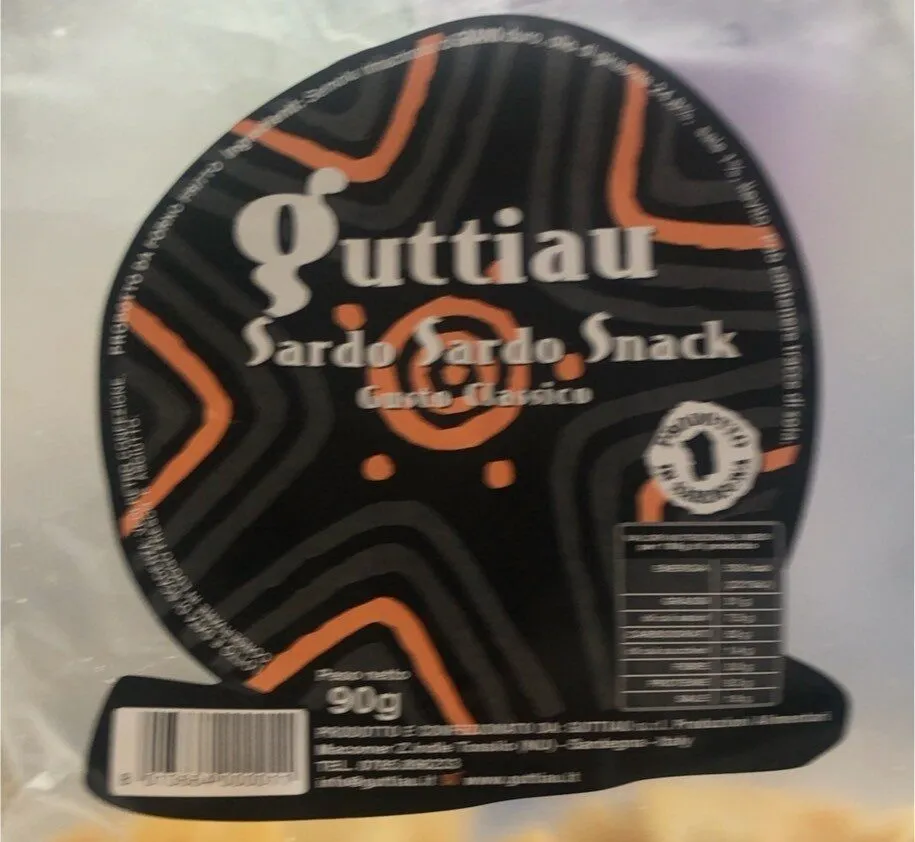 Guttiau sardo sardo snack