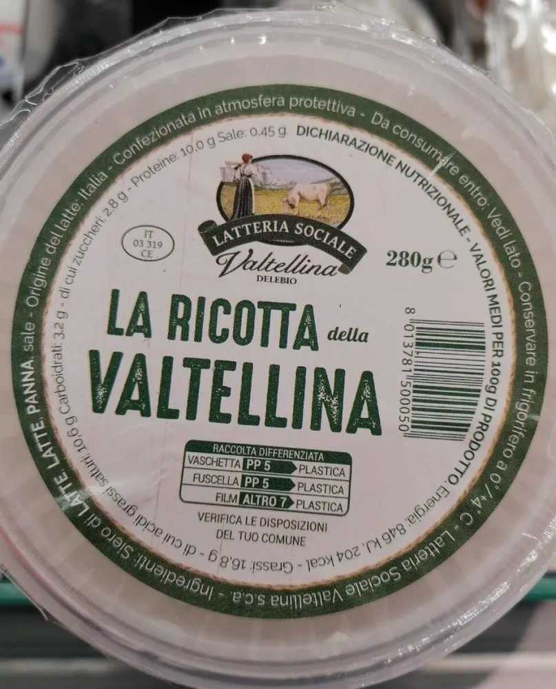 La ricotta della Valtellina
