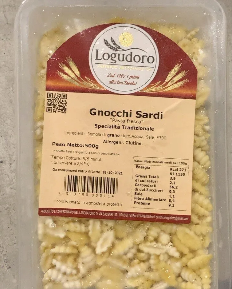 Gnocchi Sardi- pasta fresca