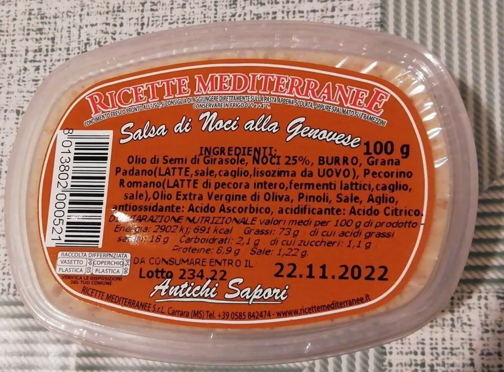 Salsa di noci alla genovese