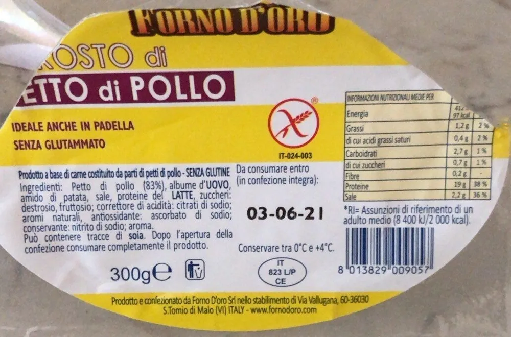 Arrosto di petto di pollo
