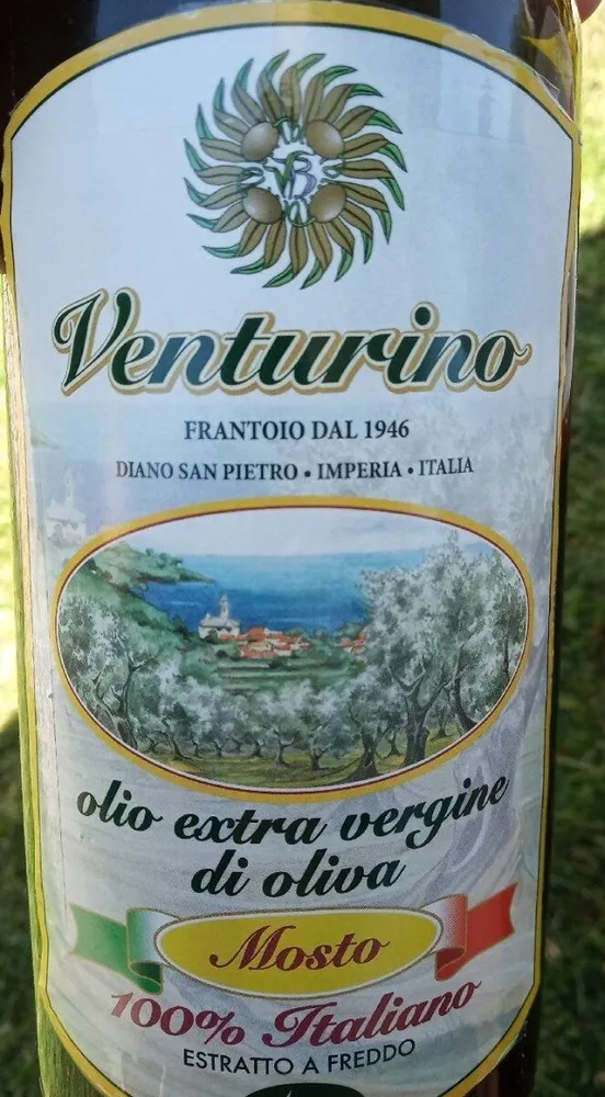 Olio extra verrine di oliva