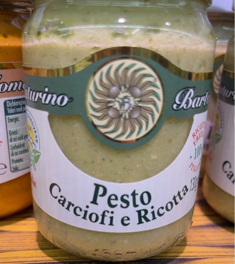 Pesto carciofi e ricotta