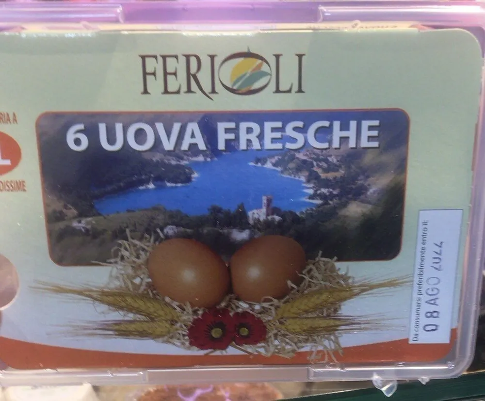 6 uova fresche xl grandissime