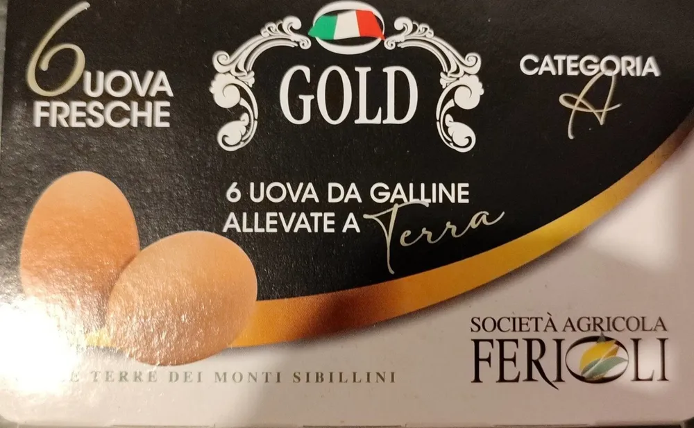 6 uova da galline allevate a terra