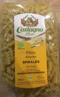 Pates blanches spirales