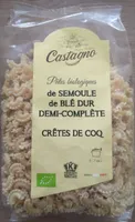 Pâtes biologiques de semoule de blé dur demi-complète
