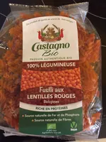 Fusilli aux lentilles rouges biologiques