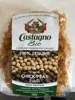 Organic chickpeas fusilli