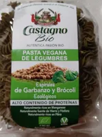 espirales de garbanzo y brócoli