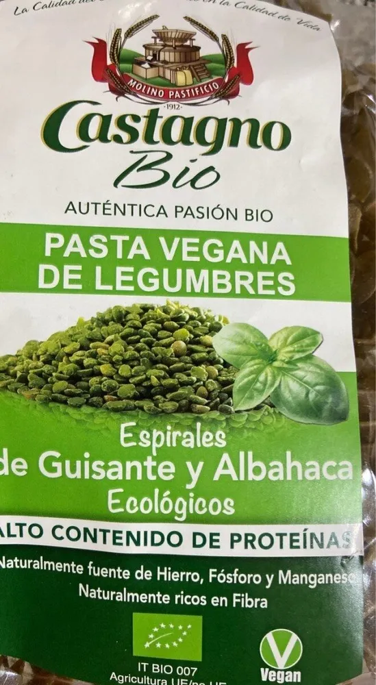 Pasta Vegana de legumbres