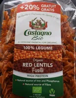 Castagno bio (red lentils fusilli)