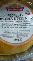 Focaccia curcuma e pepe nero