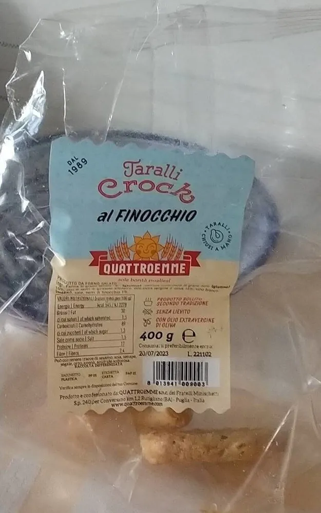 Taralli Croch  al finocchio