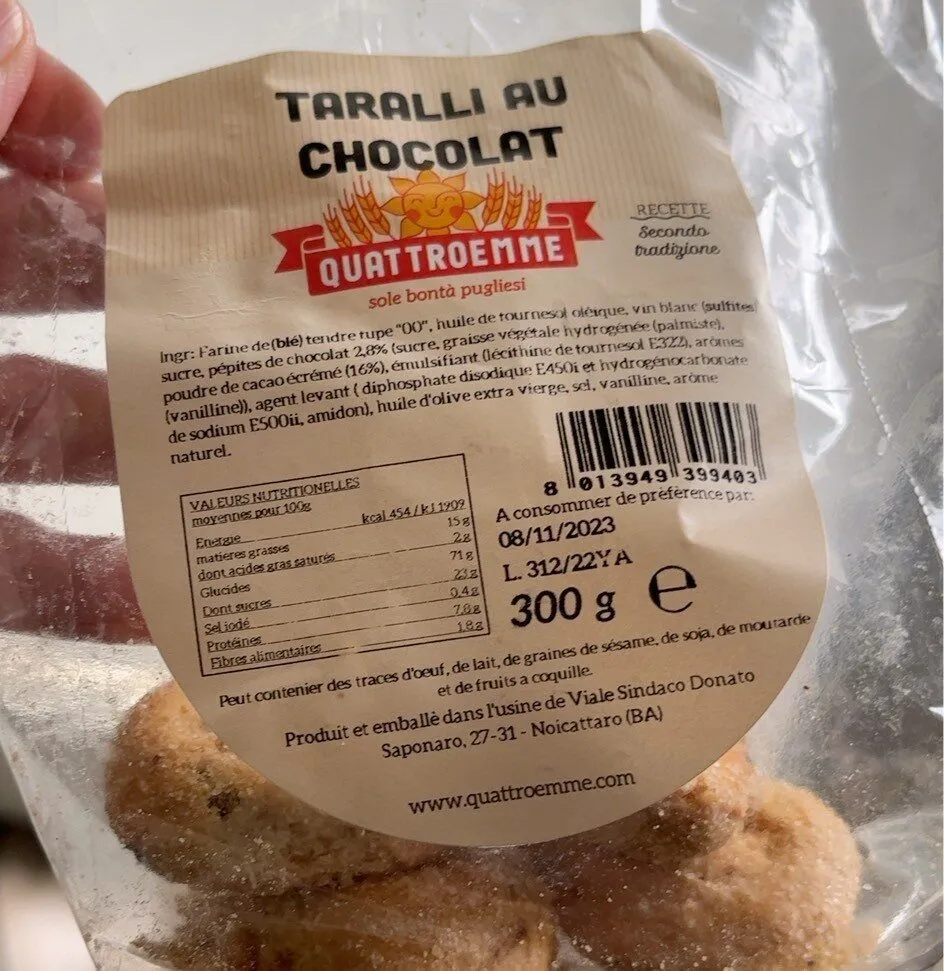 Taralli au chocolat