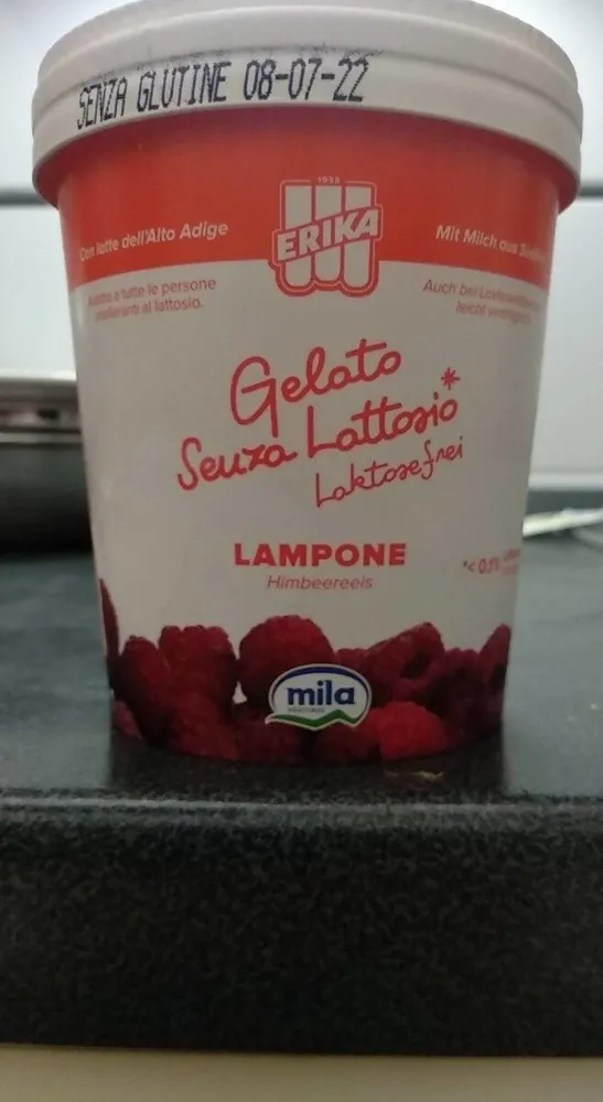 Gelato senza lattosio