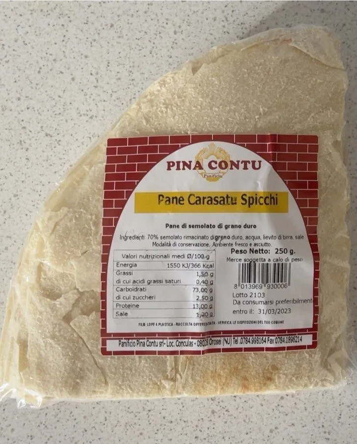 Pane Carasatu Spicchi