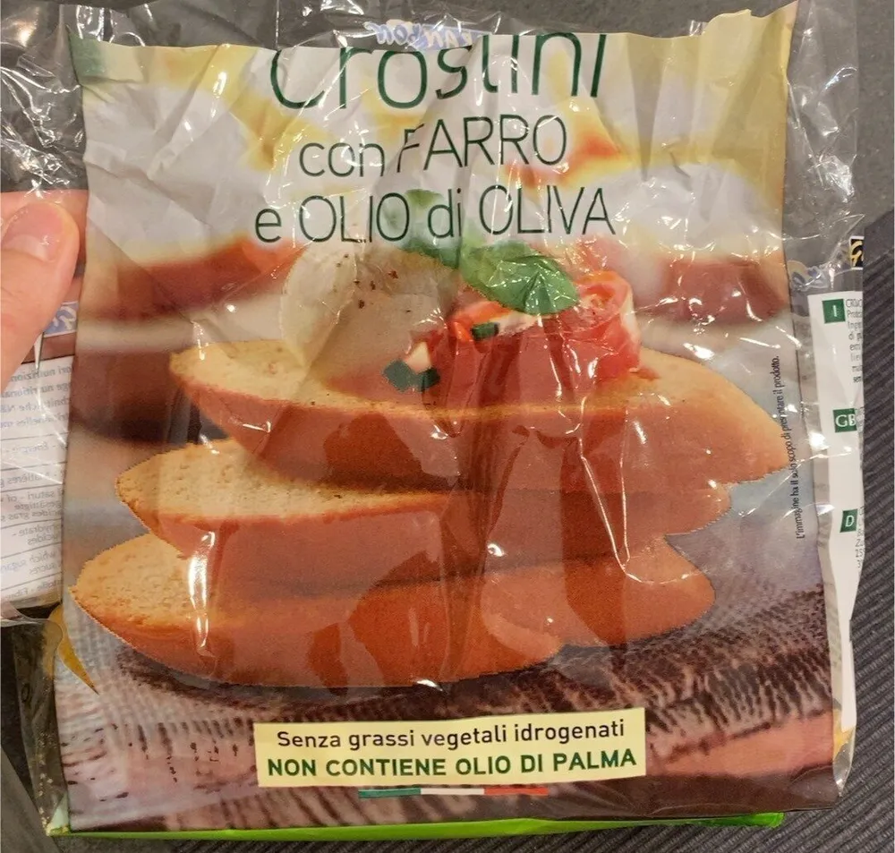 Crostini con Farro e Olio di Oliva