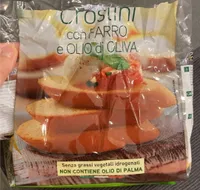 Crostini con Farro e Olio di Oliva