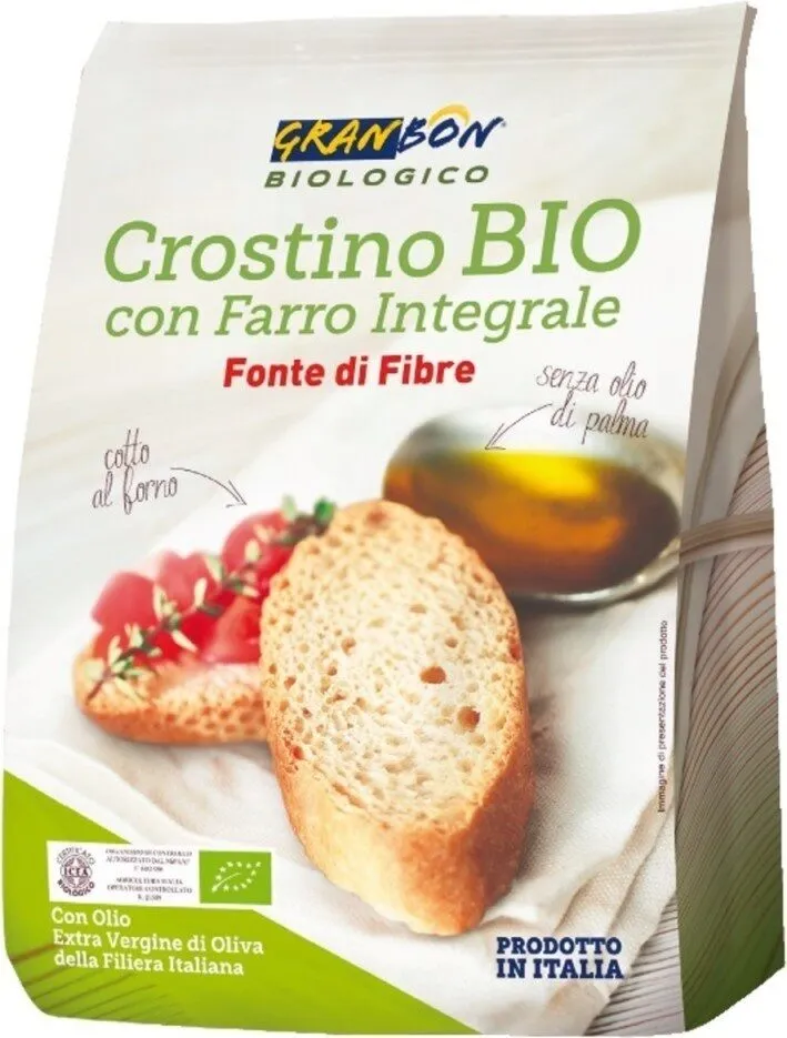 Crostino bio con farro integrale