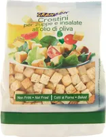Crostini per zuppe e insalate all'olio di oliva