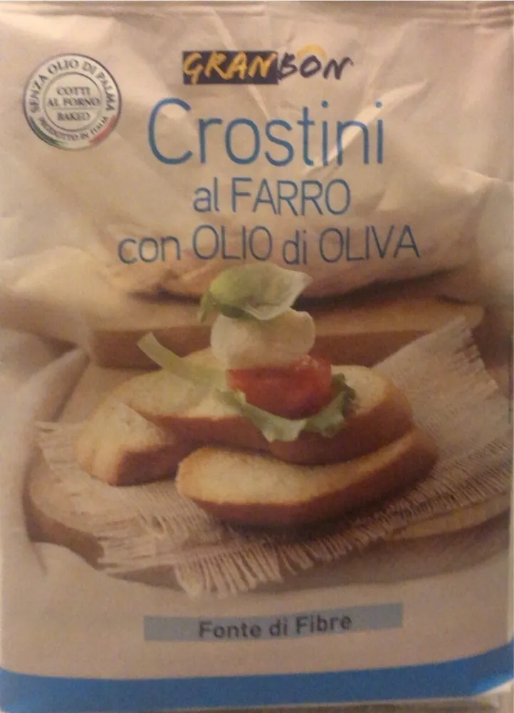 Crostini al farro con olio d’oliva