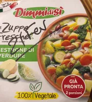 Minestrone di verdure con soia edamame