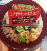 Insalatone provolone, prosciutto cotto e crostini