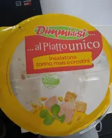 Insalatona tonno mais e crostini