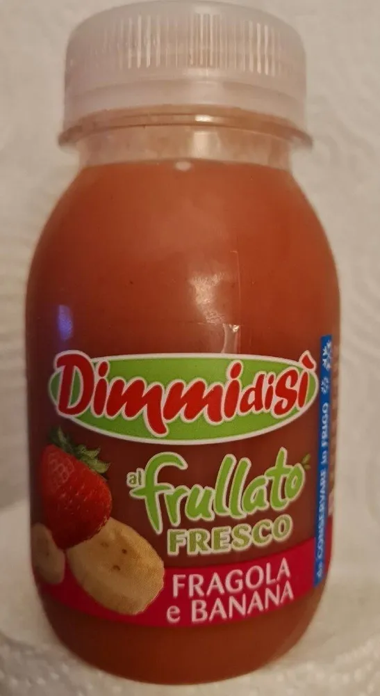 Frullato fresco fragola e banana