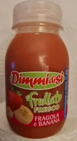 Frullato fresco fragola e banana