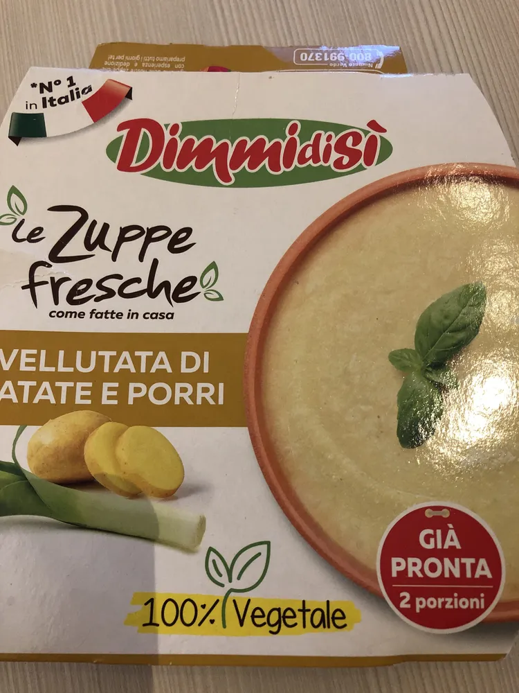 Dimmi di sì vellutata di patate e porri
