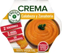 Crema De Calabaza Y Zanahoria