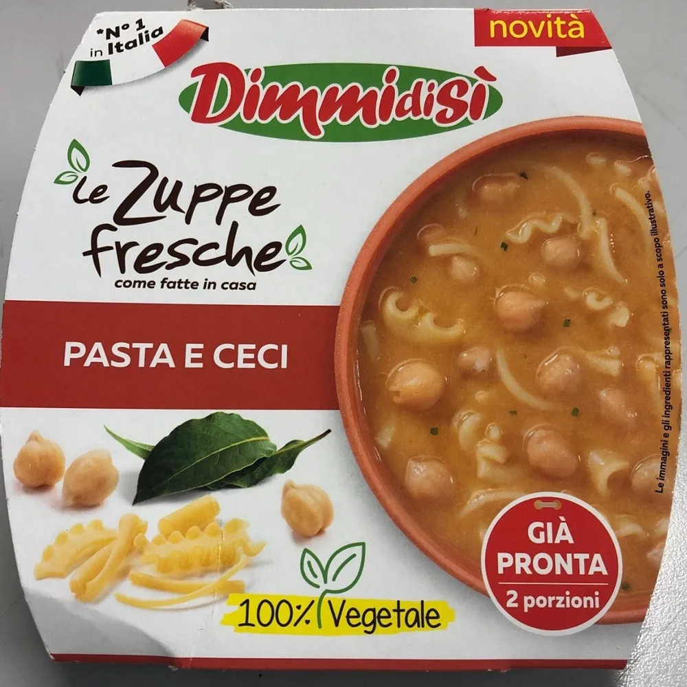 Zuppe fresche Pasta E ceci