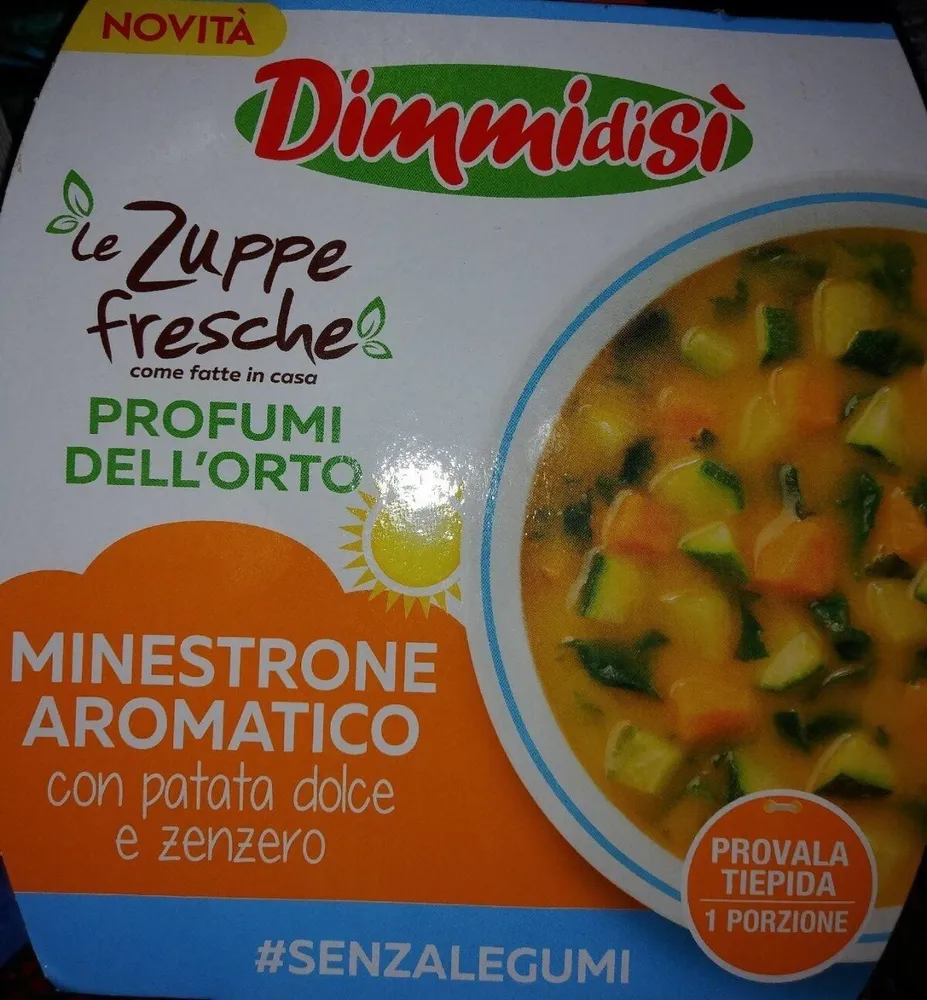 Minestrone aromatico con patata dolce e zenzero