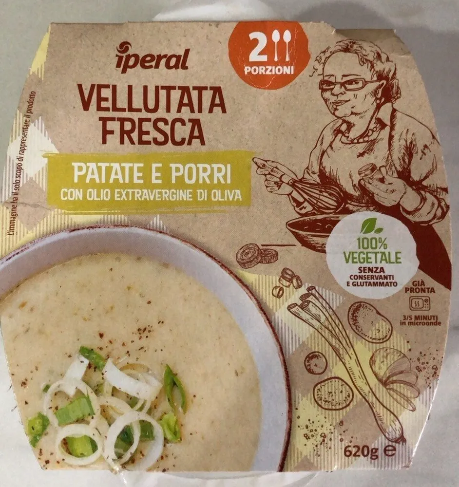 Vellutata fresca patate e porri