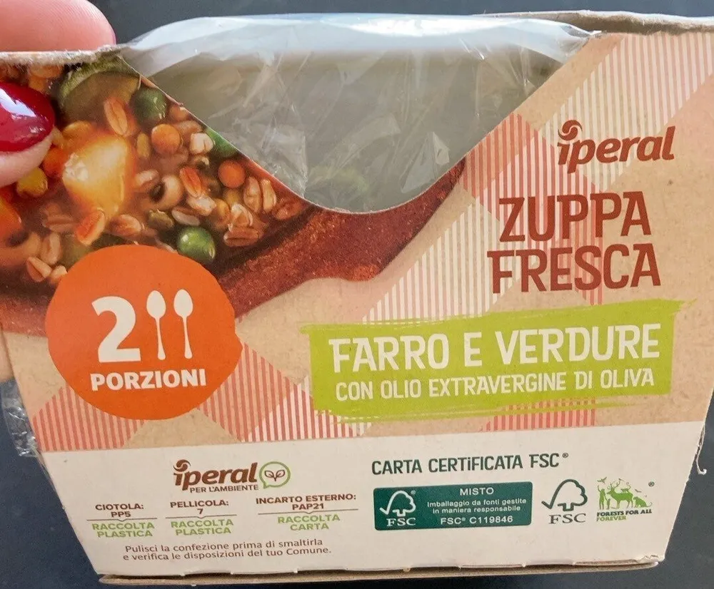 Zuppa Fresca Farro e Verdure