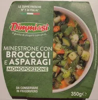 Minestrone con broccoli e asparagi
