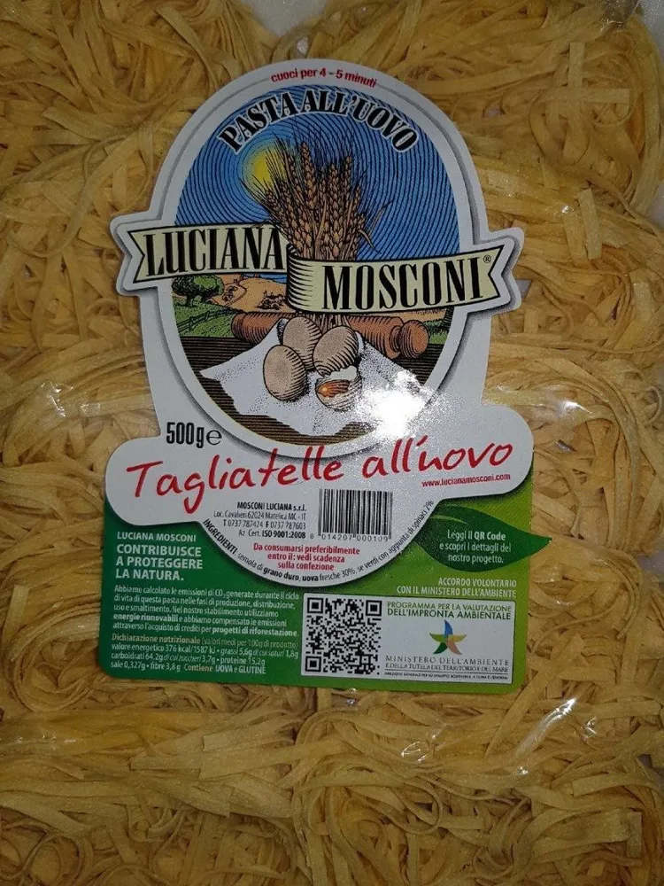 L. mosconi Pasta All'uovo Tagliatelle GR. 500