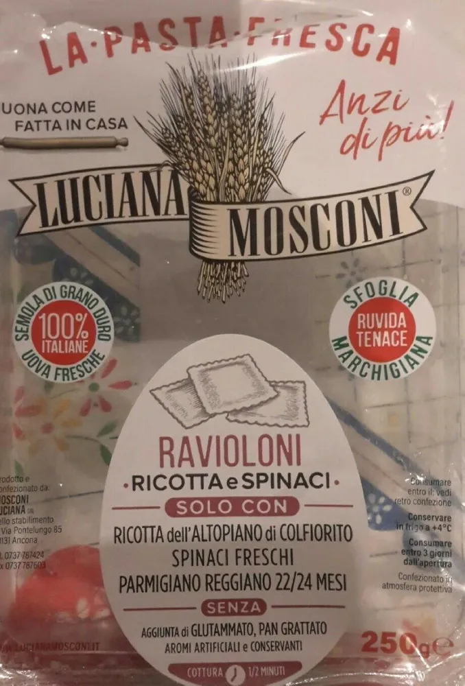 Ravioloni ricotta e spinaci